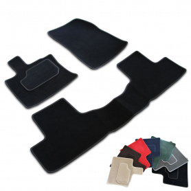 Fiat Freemont Luxmat custom front and rear (one part) floor mats in Tuft velour