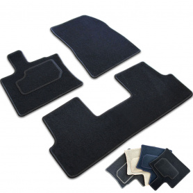 Citroën 2CV Softmat custom front and rear (from July 1978 to 1990) floor mats in needle punched and serged carpet