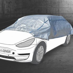 Peugeot 405 Break half car cover - Poly® mixed use