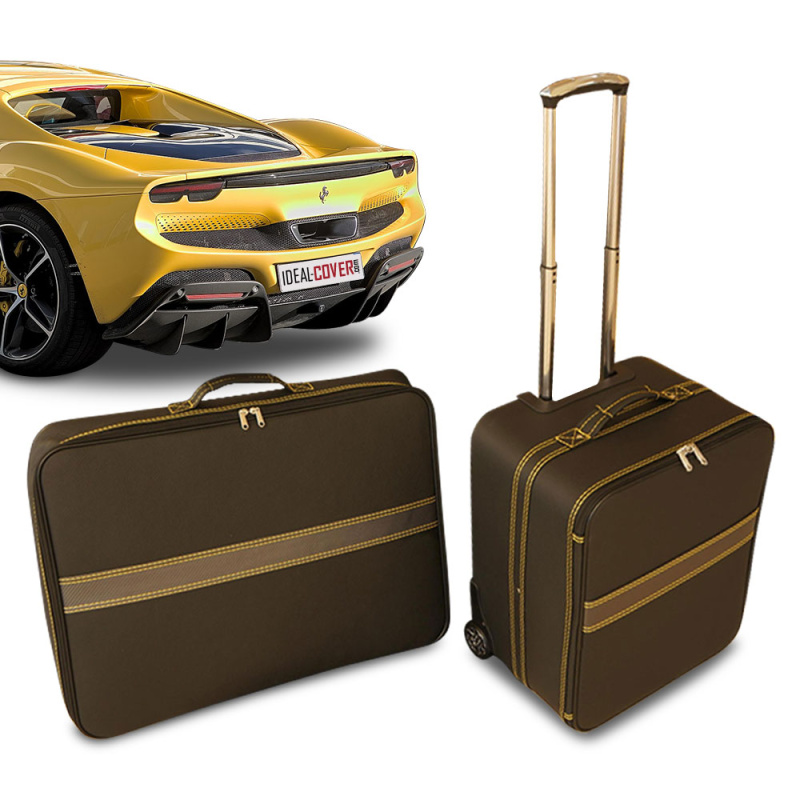 Tailor made leather luggage for Ferrari 296 GTB and GTS (rear trunk)