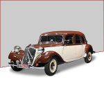 Car covers (indoor, outdoor) for Citroen Traction longue