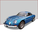 Car covers (indoor, outdoor) and accessories for Alpine A110 - old (1962-1977)