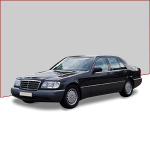 Car covers (indoor, outdoor) and accessories for Mercedes Classe S W140 SEL (1991/1999)