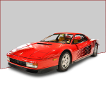 Copriauto per auto Ferrari 512 Testarossa