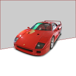 Bâche / Housse protection voiture Ferrari F40