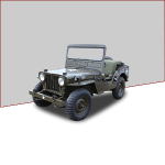 Bâche / Housse protection voiture Jeep Willys