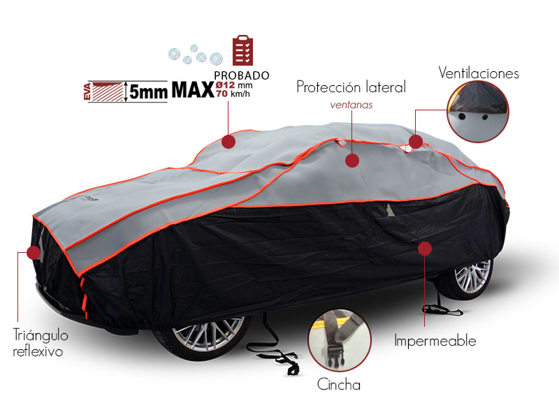 Funda protectora coche antigranizo - COVERLUX Maxi Protection