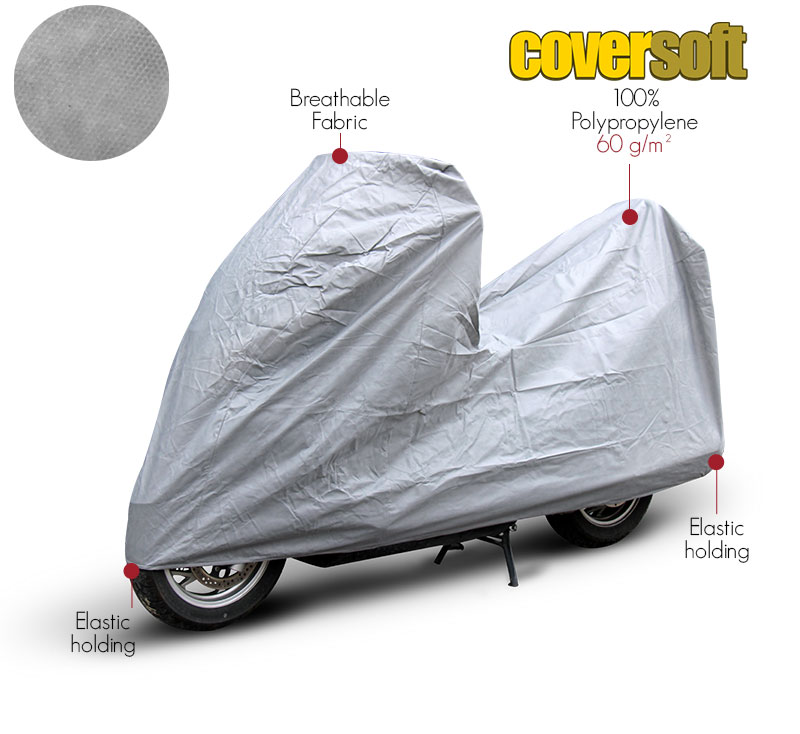 indoor protective scooter cover in 100% polypropylene Coversoft©