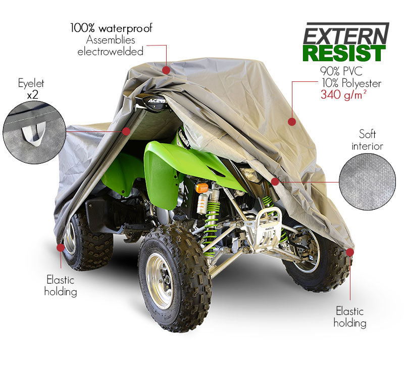 Outdoor use ExternResist quad cover