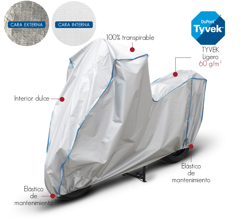 Funda scooter, cubre scooter Tyvek® DuPont™