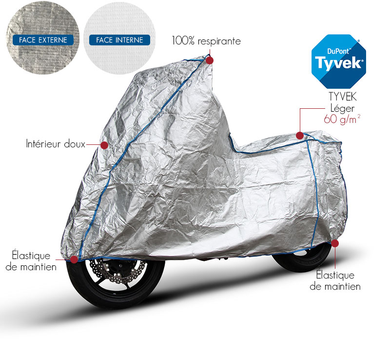 housse protection moto Tyvek® DuPont™
