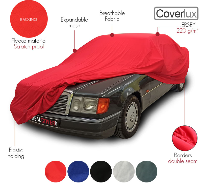 indoor protective car cover in 100% polyester jersey Coverlux©