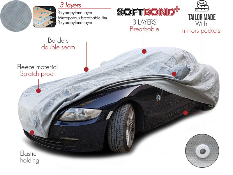 Mixed use Softbond+ tailored fit car cover